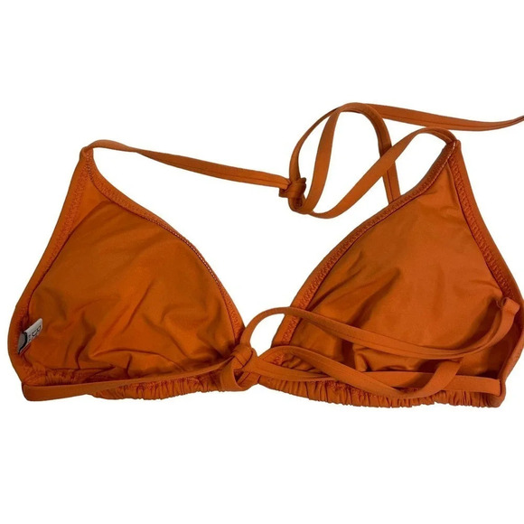 Becca by Rebecca Virtue Color Code Triangle Bikini Top Orange - Picture 3 of 5